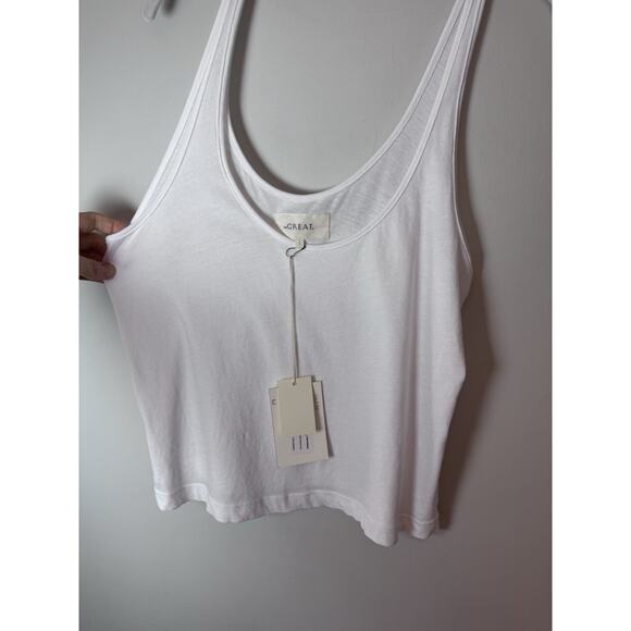 The Great Scoop Neck Tank True White Size 1 NWT - Picture 5 of 8